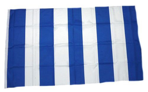 Fahne / Flagge blau / weiß Streifen 90 x 150 cm