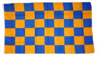 Fahne / Flagge Karo gelb / blau 90 x 150 cm Fahne / Flagge Karo gelb / blau 90 x 150 cm