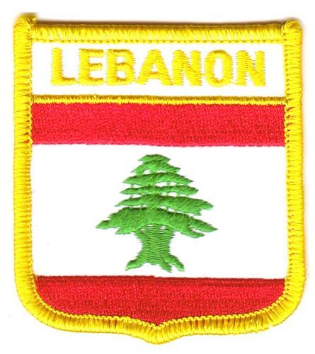 Wappen Aufnäher Fahne Libanon