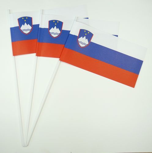 10 Papierfähnchen Slowenien Papierfahnen Fahne Flagge