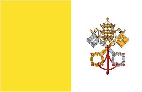 Fahnen Aufkleber Sticker Vatikan