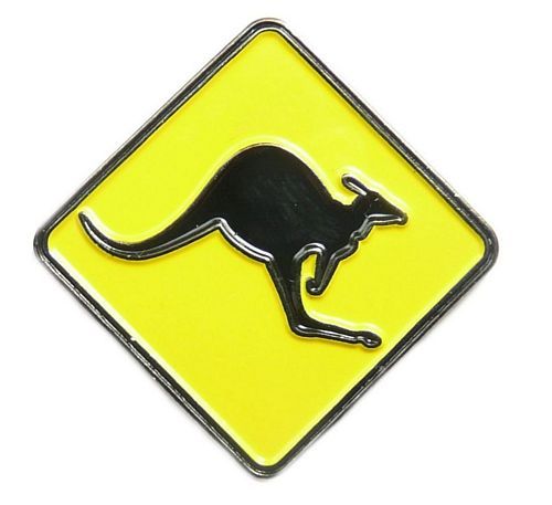 Pin Australien Känguruh Schild Anstecker NEU Anstecknadel