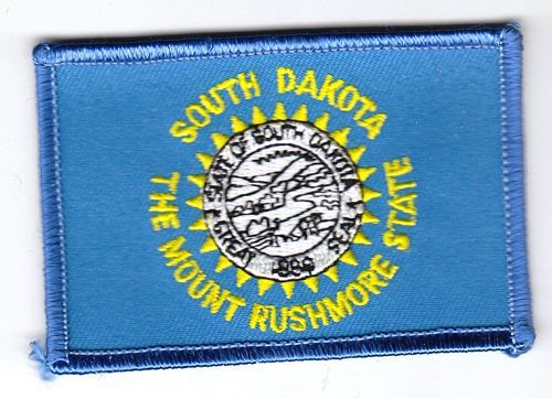 Fahnen Aufnäher USA - South Dakota
