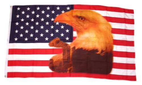 Fahne / Flagge USA - Eagle with Tear 90 x 150 cm
