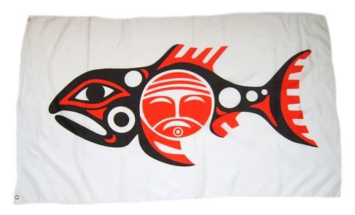 CHINOOK NATIONS Indianer Flagge Hißflagge Hissfahne 150 x 90 cm