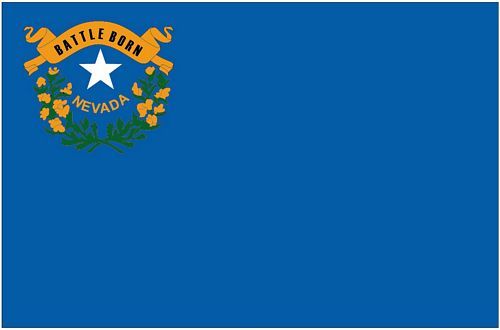 Fahnen Aufkleber Sticker USA - Nevada