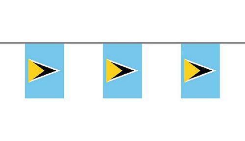 Flaggenkette St. Lucia 6 m