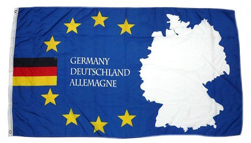 Fahne / Flagge Europa Deutschland Schrift 90 x 150 cm