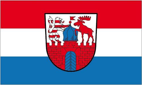 Fahne / Flagge Neustadt Dosse 90 x 150 cm