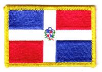 Fahnen Aufnäher Dominikanische Republik Fahnen Aufnäher Dominikanische Republik