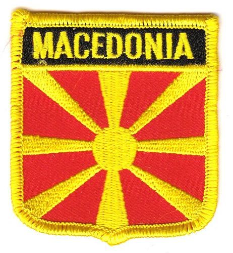 Wappen Aufnäher Fahne Mazedonien