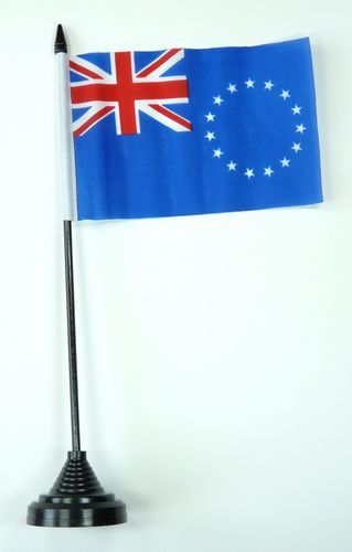 Fahne / Tischflagge Cook Inseln NEU 11 x 16 cm Flaggen