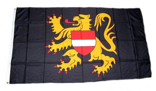 Fahne / Flagge Belgien - Flämisch Brabant 90 x 150 cm