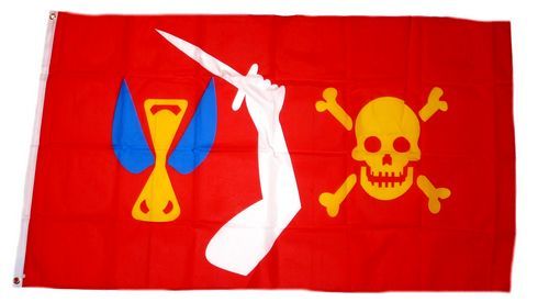 Fahne / Flagge Pirat Christopher Moody 90 x 150 cm