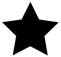 Aufkleber Sticker Stern schwarz Aufkleber Sticker Stern schwarz