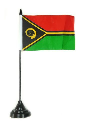 Fahne / Tischflagge Vanuatu NEU 11 x 16 cm Fahnen