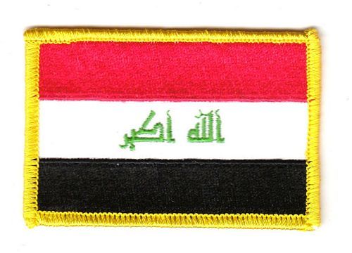 Fahnen Aufnäher Irak