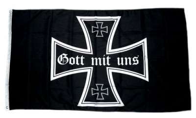 Fahne Eisernes Kreuz Treue Eichenlaub Hissflagge 90 x 150 cm Flagge 
