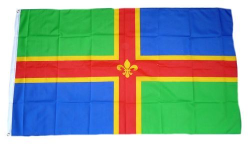 Fahne / Flagge England - Lincolnshire 90 x 150 cm