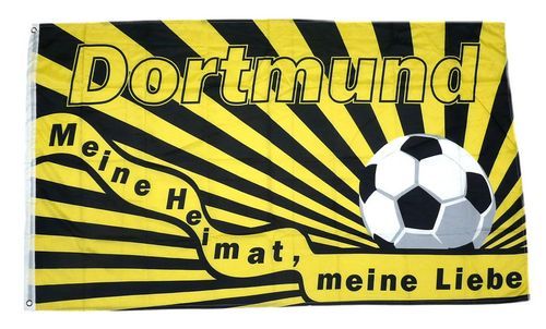 Fahne / Flagge Dortmund Meine Liebe 90 x 150 cm