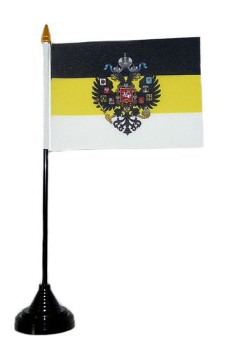 Tischfahne Russland Romanow Wappen 11 x 16 cm Flagge Fahne