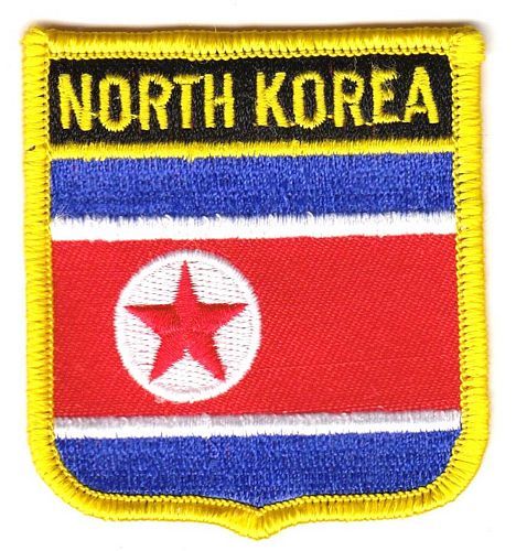 Wappen Aufnäher Fahne Nordkorea