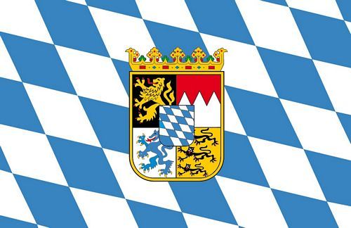 Fahnen Aufkleber Sticker Freistaat Bayern Wappen
