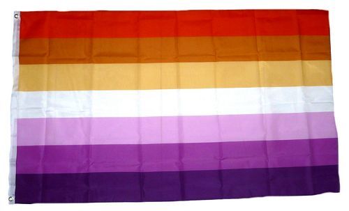 Fahne / Flagge Lesbian Sunset Pride 90 x 150 cm