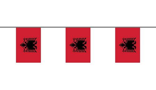 Flaggenkette Albanien 6 m