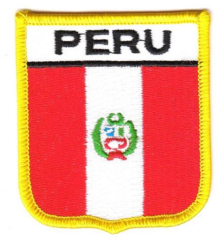 Wappen Aufnäher Fahne Peru