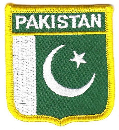 Wappen Aufnäher Fahne Pakistan