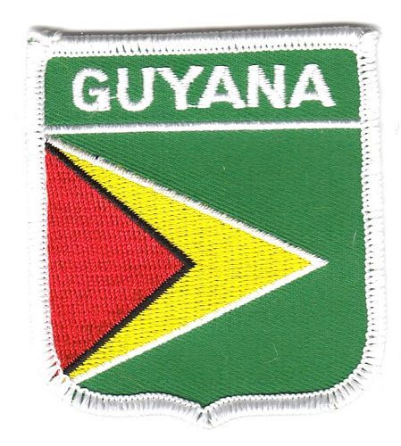 Wappen Aufnäher Fahne Guyana