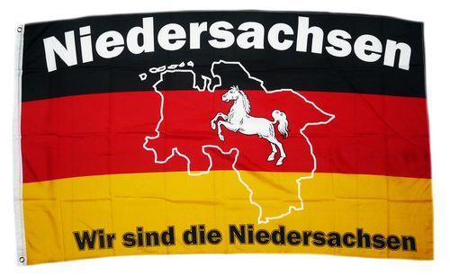 Fahne / Flagge Wir sind Niedersachsen 90 x 150 cm