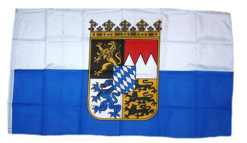 Flagge / Fahne Freistaat Bayern Dienstflagge Hissflagge 90 x 150 cm