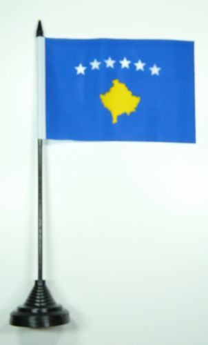 Fahne / Tischflagge Kosovo NEU 11 x 16 cm Flaggen