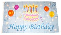 Fahne / Flagge Geburtstag Happy Birthday 90 x 150 cm Fahne / Flagge Geburtstag Happy Birthday 90 x 150 cm