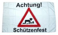 Fahne / Flagge Achtung Schützenfest 90 x 150 cm Fahne / Flagge Achtung Schützenfest 90 x 150 cm