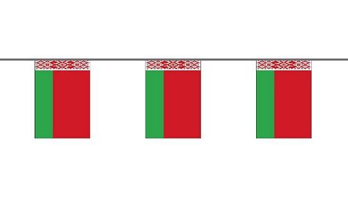 Flaggenkette Weißrussland 6 m