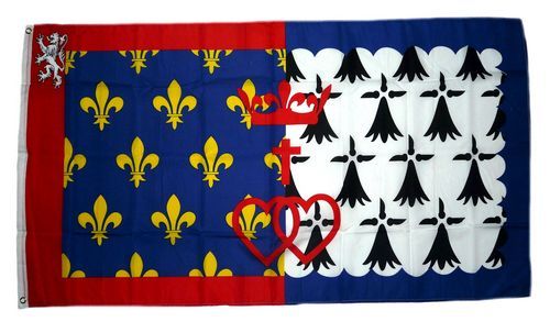 Fahne / Flagge Frankreich - Pays de la Loire 90 x 150 cm
