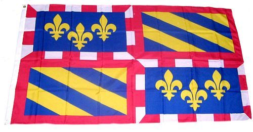 Fahne / Flagge Frankreich - Burgund 90 x 150 cm
