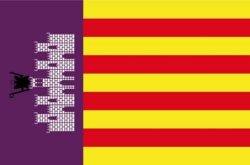 Fahnen Aufkleber Sticker Spanien - Mallorca