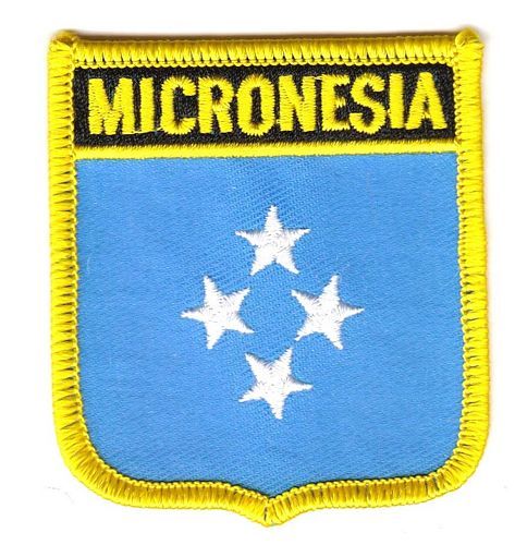 Wappen Aufnäher Fahne Mikronesien