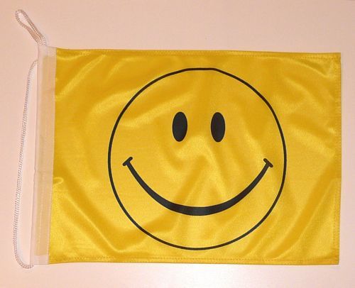 Bootsflagge Smile 30 x 45 cm