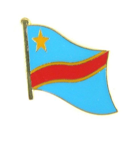 Flaggen Pin Fahne Kongo Kinshasa NEU Pins Anstecknadel