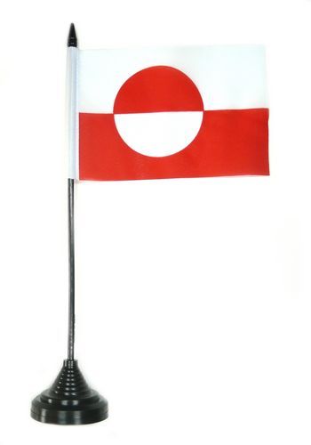 Fahne / Tischflagge Grönland NEU 11 x 16 cm Flaggen