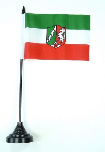 Fahne / Tischflagge Nordrhein Westfalen 11 x 16 cm