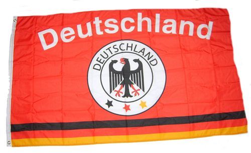 Flagge Deutschland Fußball 4 Sterne weiß 90 x 150 cm Fahne 