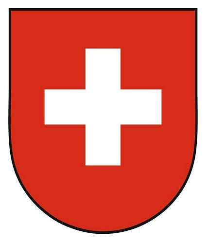 Auto Aufkleber Wappen Schweiz Suisse Switzerland Vinyl Sticker konturgeschnitten 