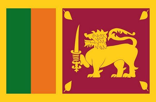 Fahnen Aufkleber Sticker Sri Lanka