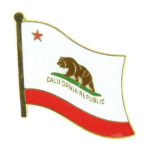 USA California,Flaggenpin,Flagge,Pin,Kalifornien  Variante 2
